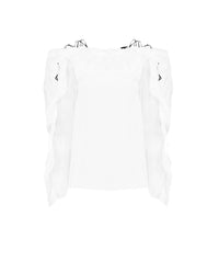 Blouse Lealine porté épaule - White