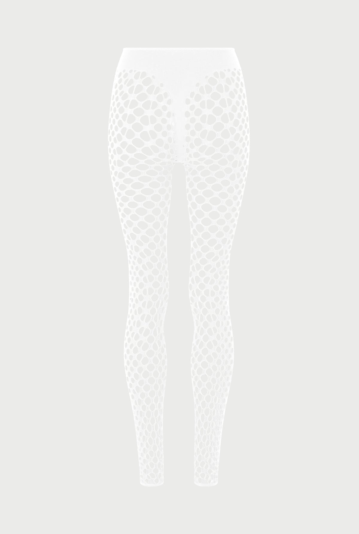 Legging Cyber en résille - Écru