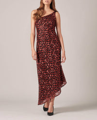 Robe Lena asymétrique - Rosewood