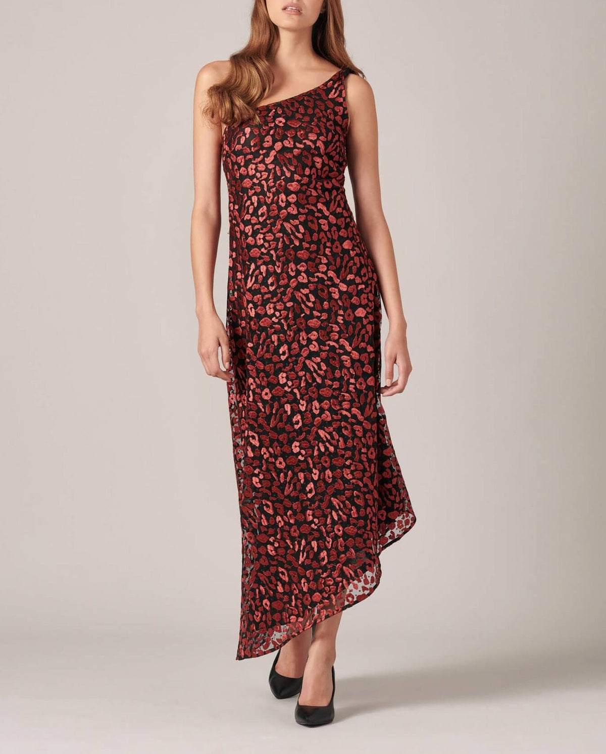 Robe Lena asymétrique - Rosewood
