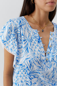 Robe Lenni à boutons imprimé - Pineapples