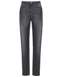 Jeans Lenzo à détails brodés - Heather Grey