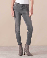 Jeans Lenzo à détails brodés - Heather Grey