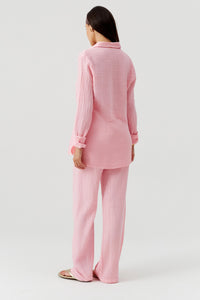 Pantalon Krissy à cordon - Rose