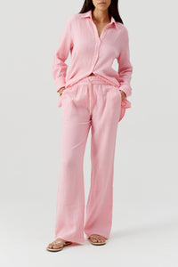 Pantalon Krissy à cordon - Rose