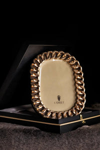 Petit cadre « Cuban link » - Or