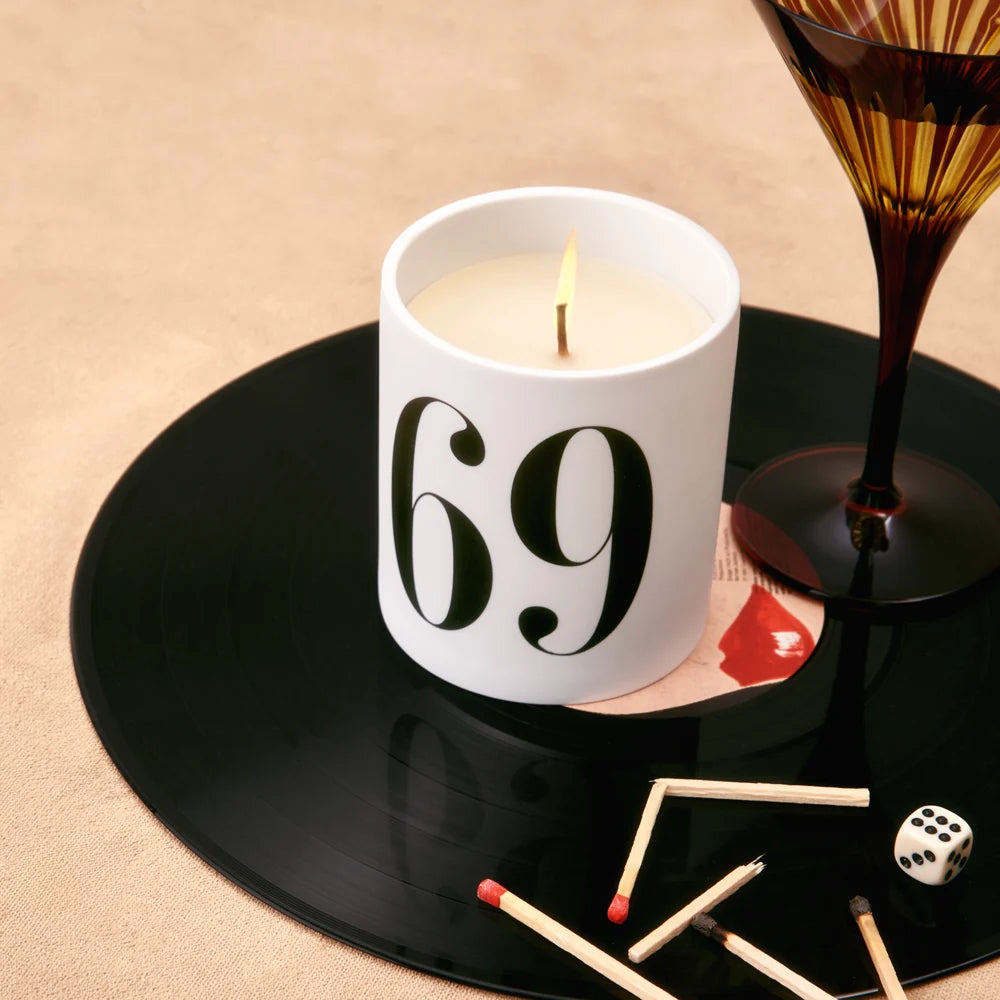 Bougie « Oh mon dieu n°69 » 400 g - Blanc & Or