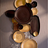 Assiette à dessert Terra - Cuir