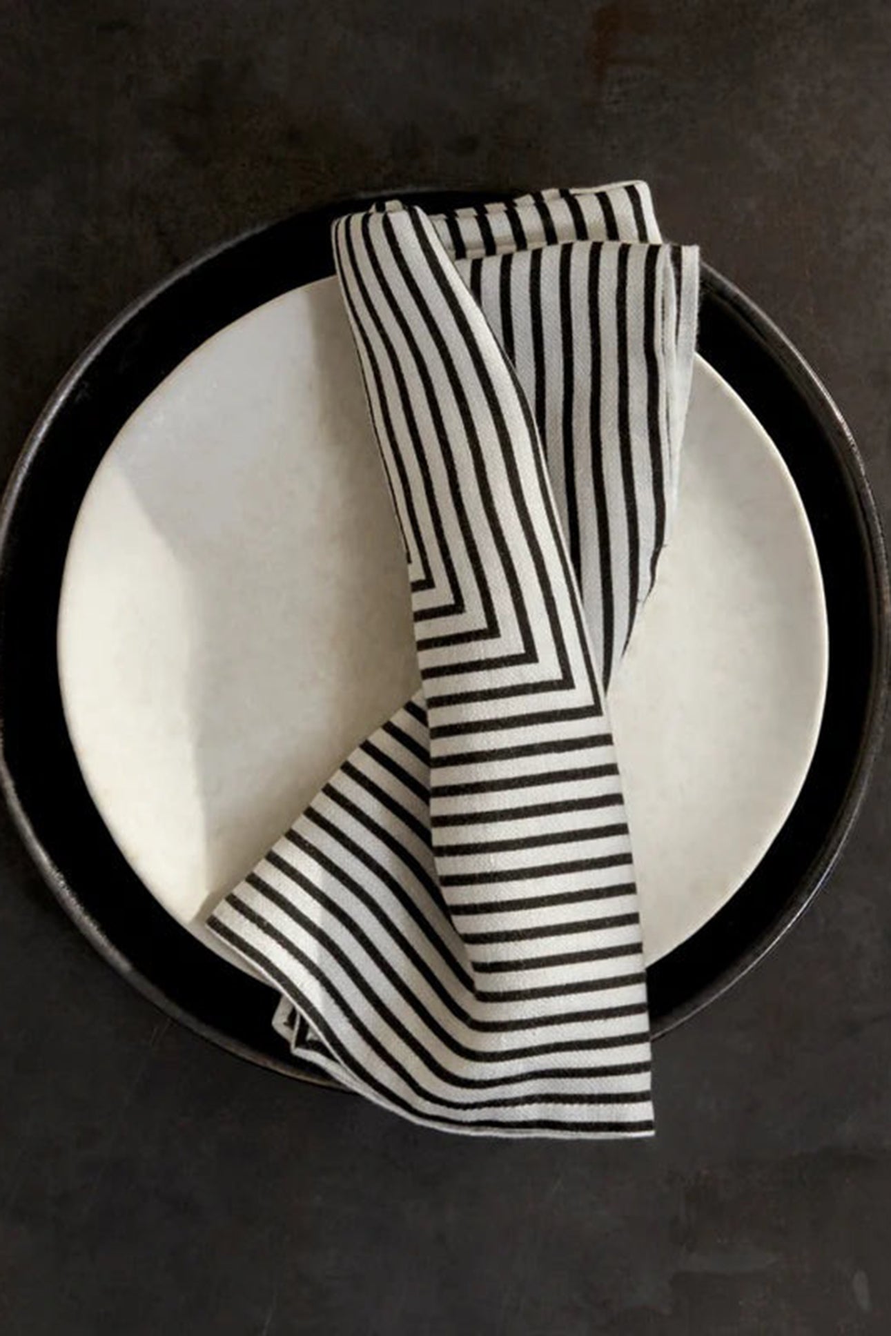 Set of 4 Concorde satin linen napkins - Red