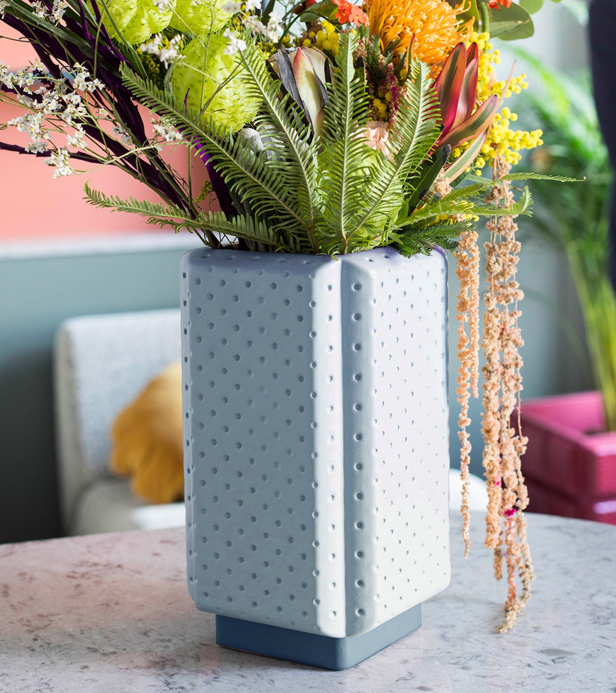 Vase Paris-Milano - Cristina Celestino pour The Socialite Family - Bleu