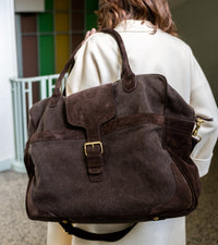 Andrea leather travel bag - Brown