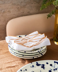 Serviette de table Tavola en lin - Blanc
