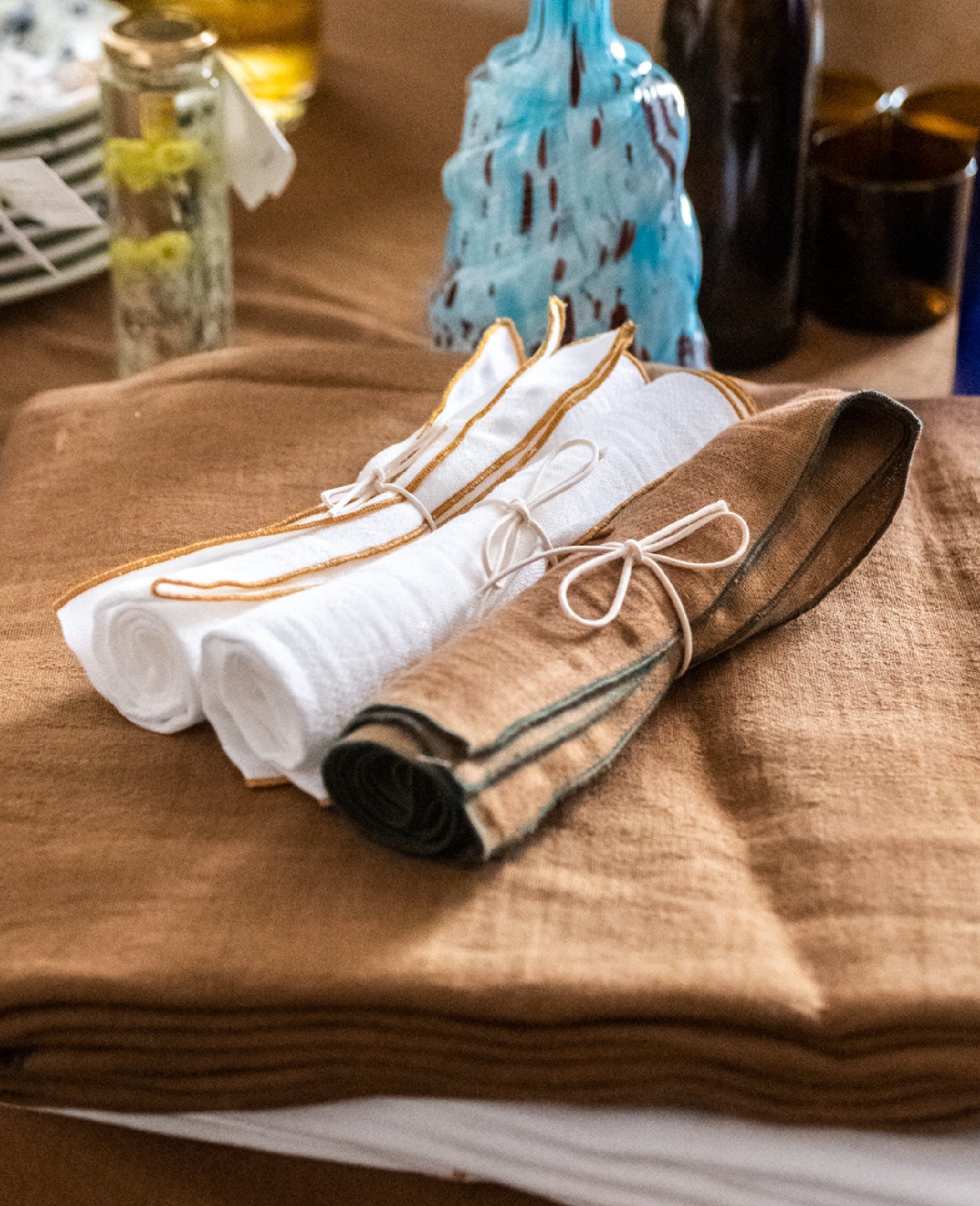 Nappe Tavola en lin - Caramel