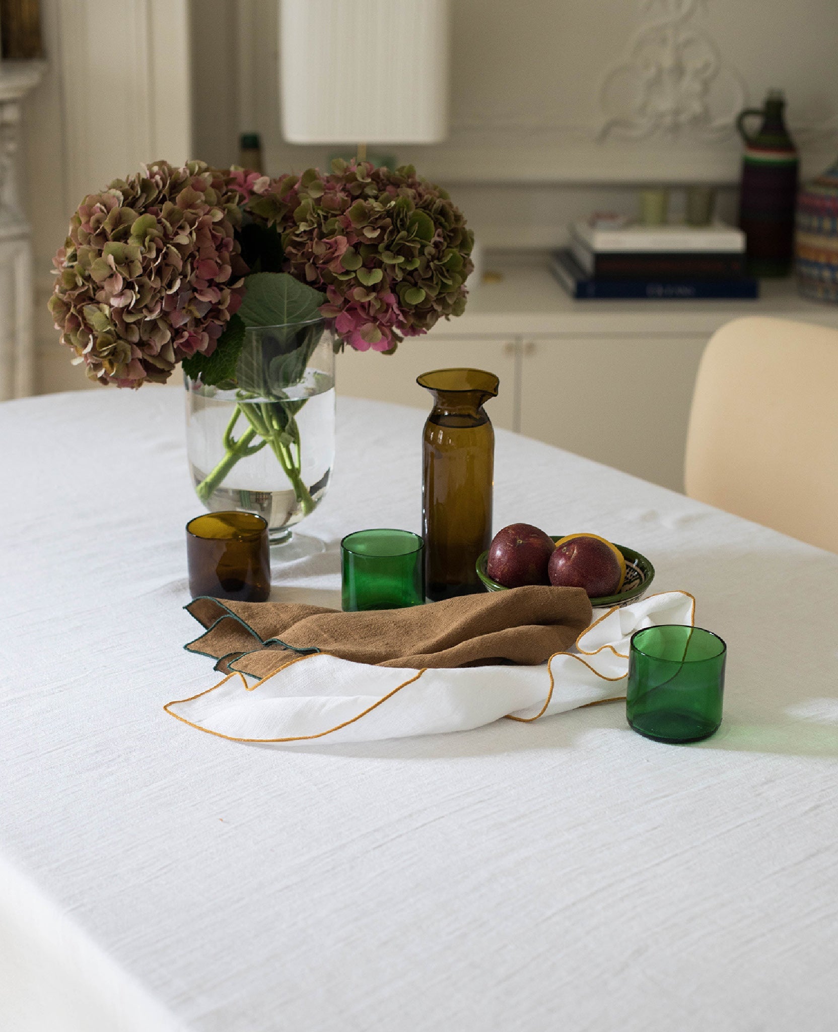 Serviette de table Tavola en lin - Blanc