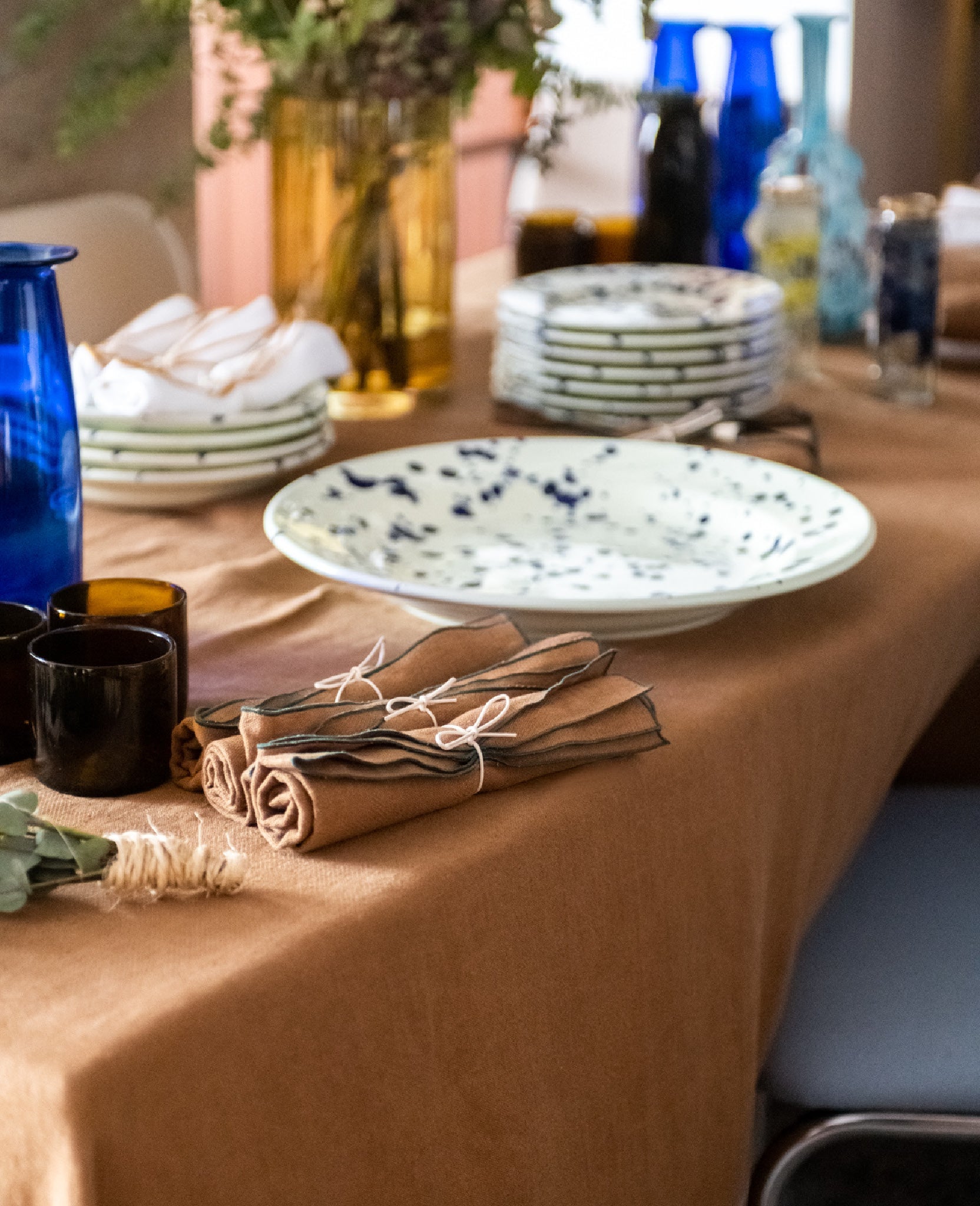 Nappe Tavola en lin - Caramel