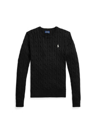 Cotton cable jumper - Polo Black