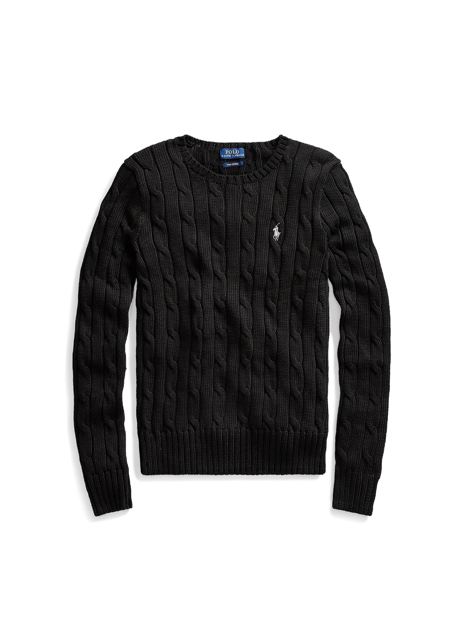 Fitted cable jumper - Polo Black & White Pp