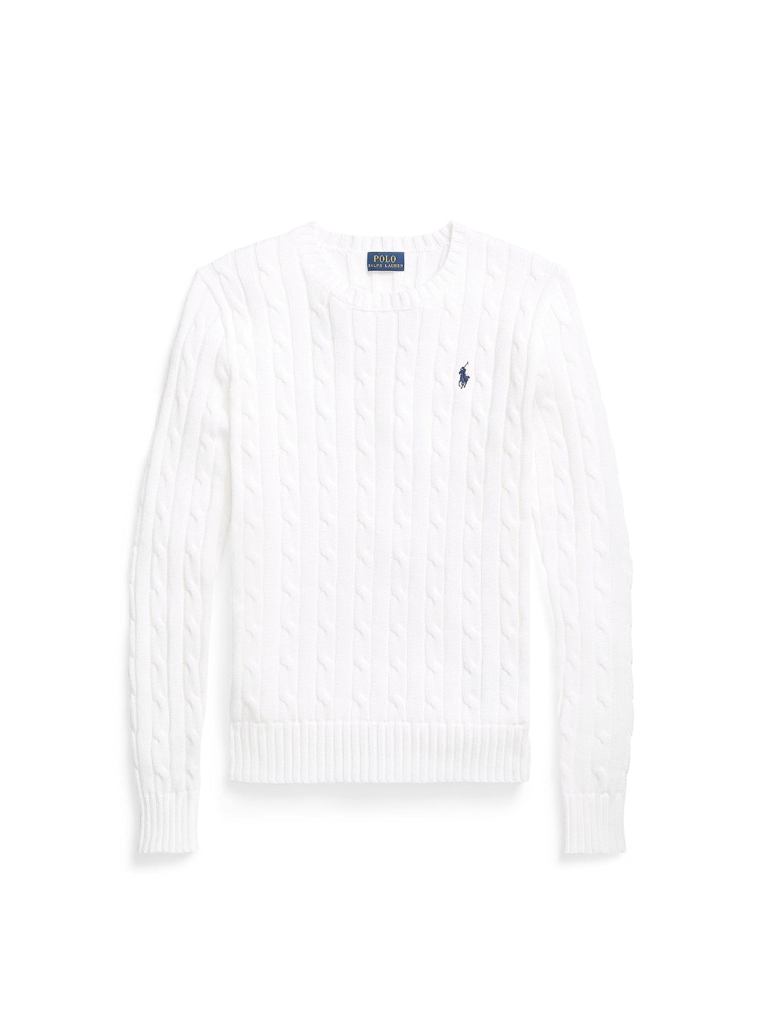 Pull Julianna en coton torsadé - White