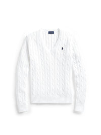 Pull en coton torsadé - White