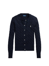 Cardigan en coton torsadé - Hunter Navy