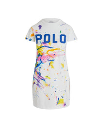 T-shirt dress with paint splatter - Paint Splatter