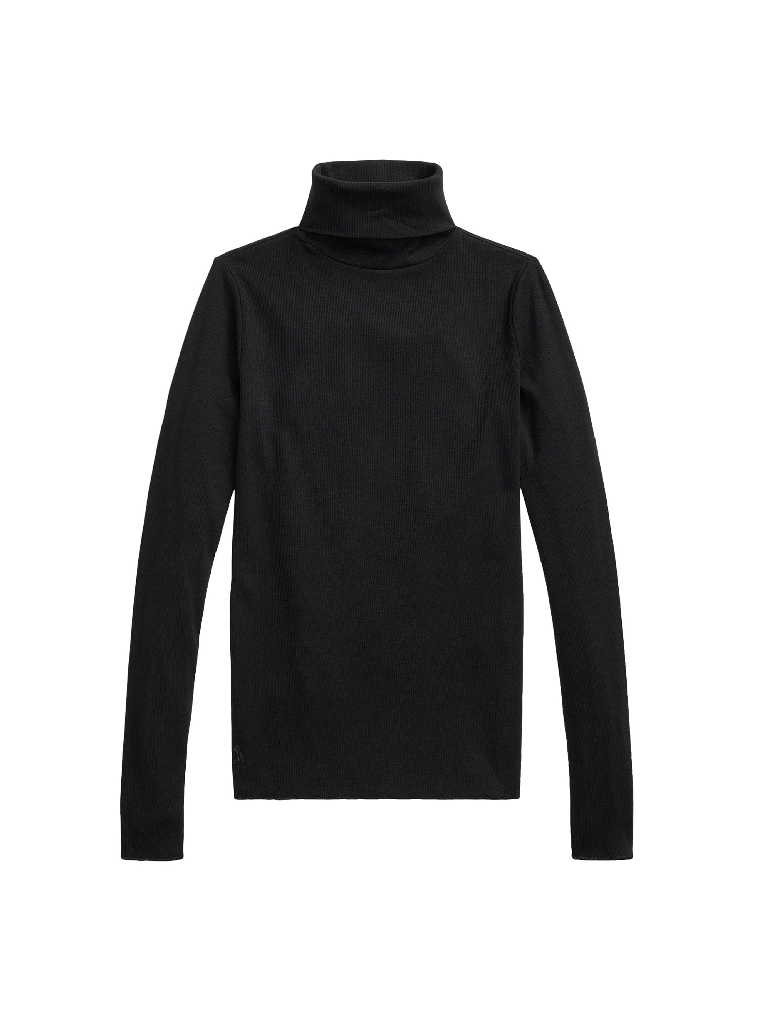 Pull à col roulé côtelé - Polo Black