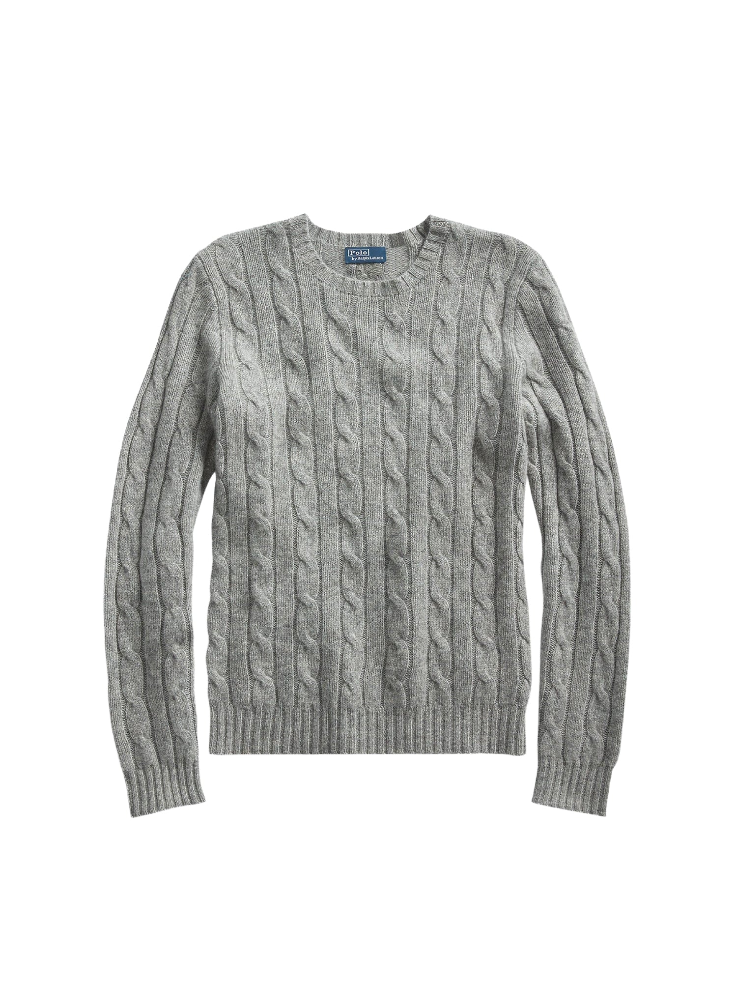 Pull iconique torsadé en cachemire - Battalion Grey Heather