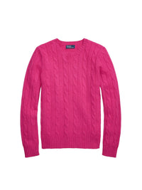 Pull iconique torsadé en cachemire - Pink Sky