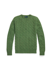 Pull Julianna en cachemire torsadé - Smoke Green Heather