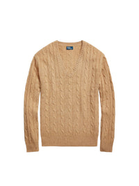 Pull torsadé décontracté en cachemire - Collection Camel Melange