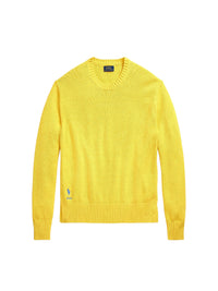 Pull col rond en coton  - Sunfish Yellow