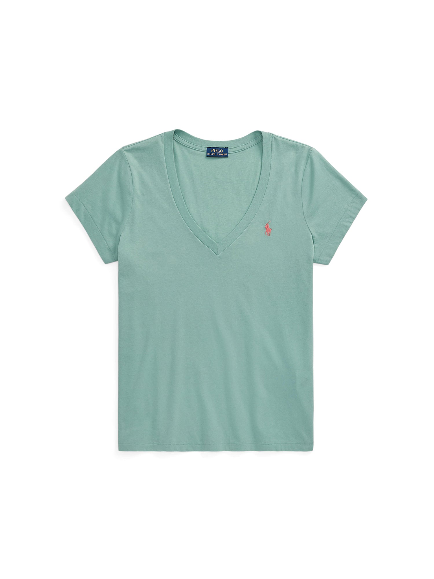 T-shirt col en V en jersey - Essex Green