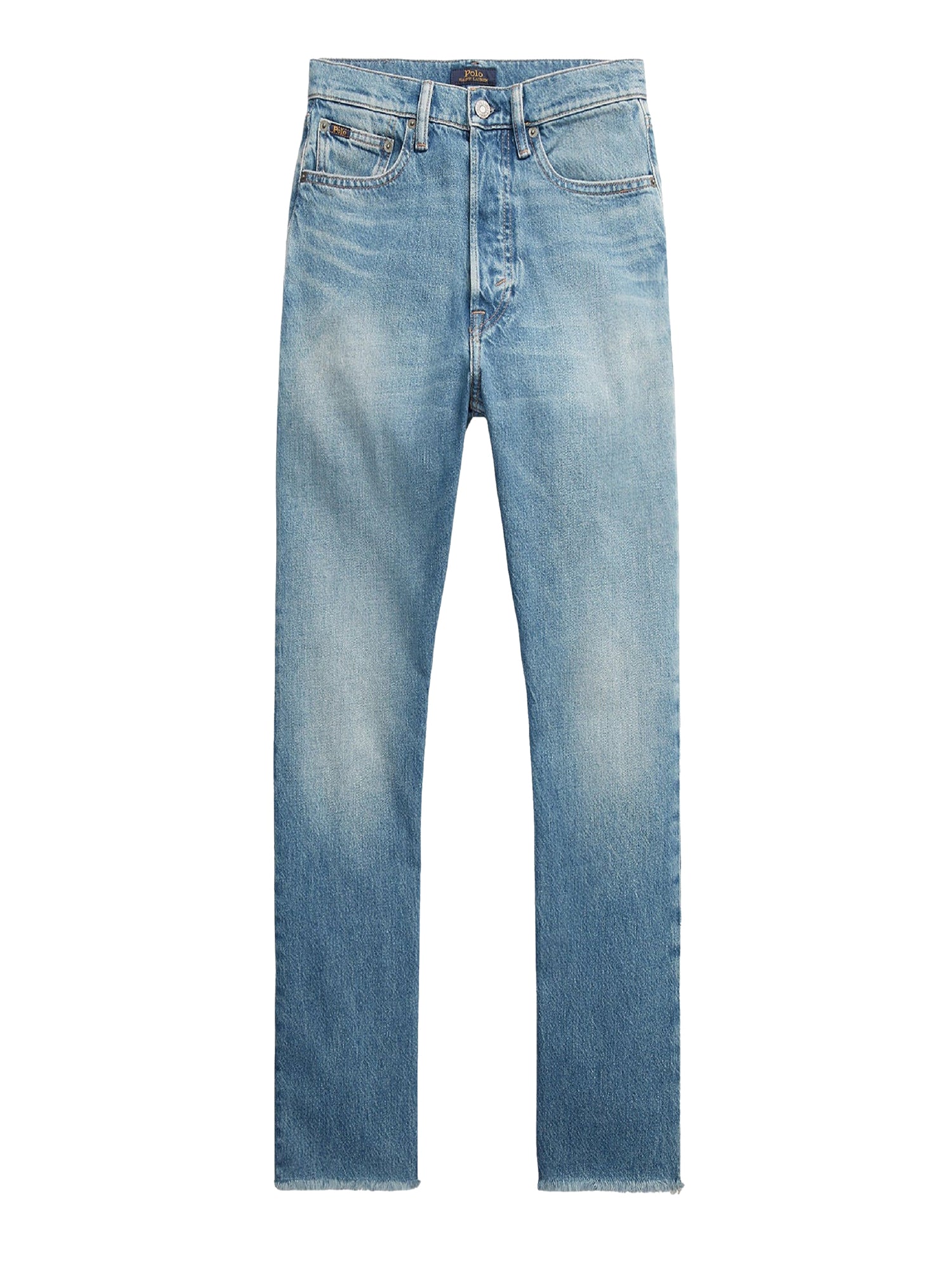 7/8 straight leg high waist jeans - Harlowe Wash