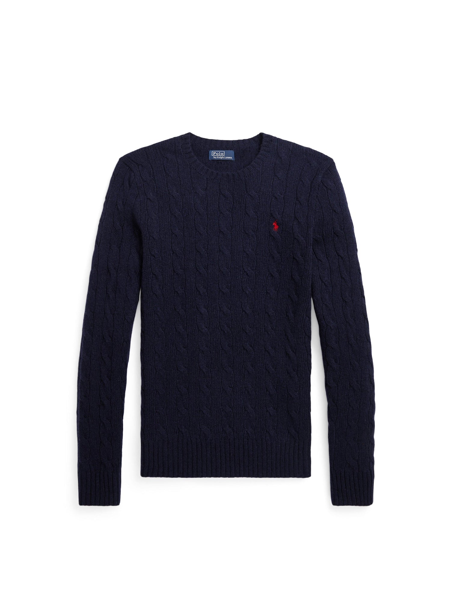 Julianna wool and cashmere blend cable knit jumper - Hunter Navy
