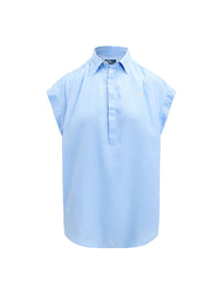 Chemise en lin à enfiler - Austin Blue