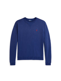 Pull col rond en molleton léger - Harrison Blue