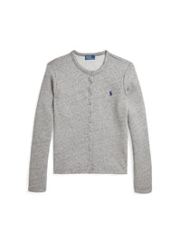 Cardigan en coton bouclé - Dark Vintage Heather
