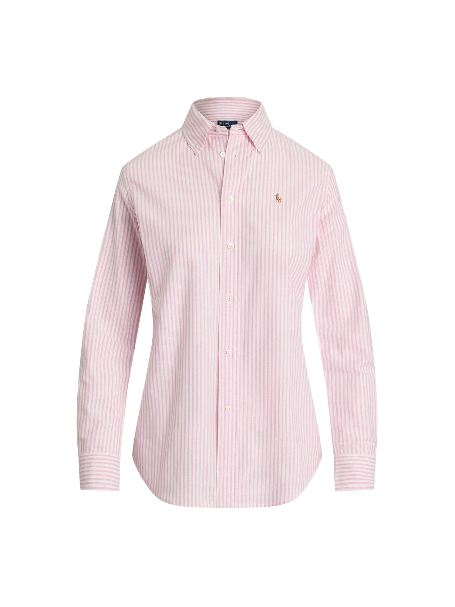 Chemise Oxford rayée Slim Fit stretch - White & Pink