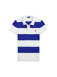 Polo cintré torsadé - White & Cruise Royal
