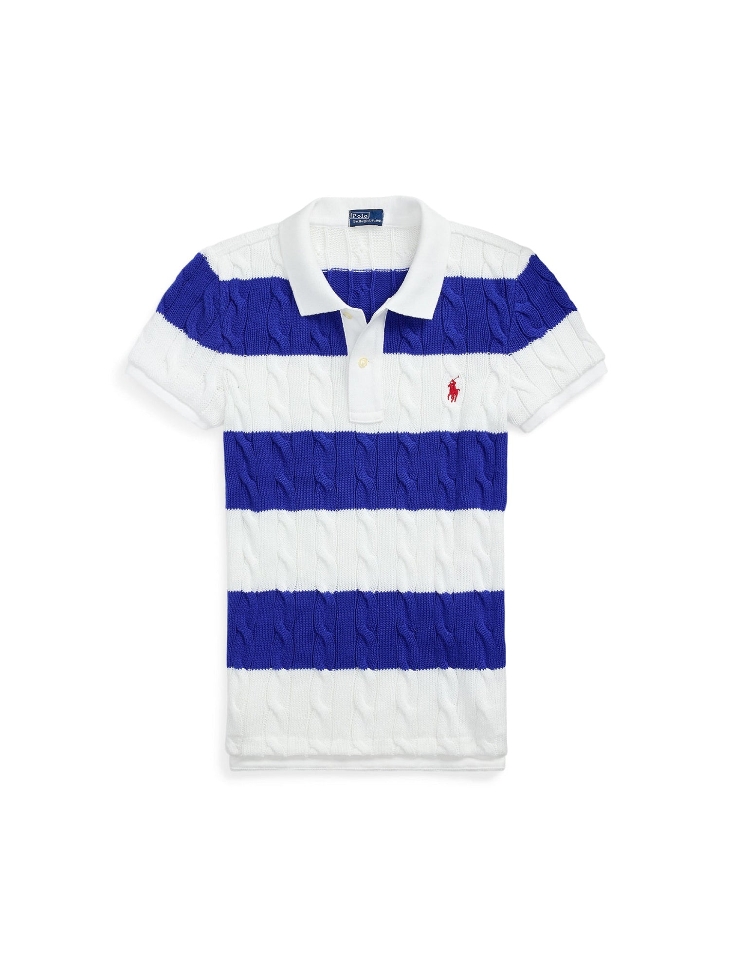 Polo cintré torsadé - White & Cruise Royal