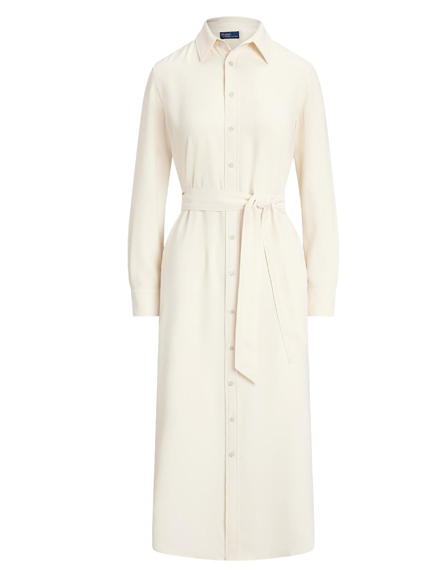 Robe-chemise en satin - Mascarpone Cream