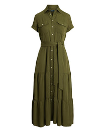 Robe-chemise gitane ceinturée - Expedition Olive