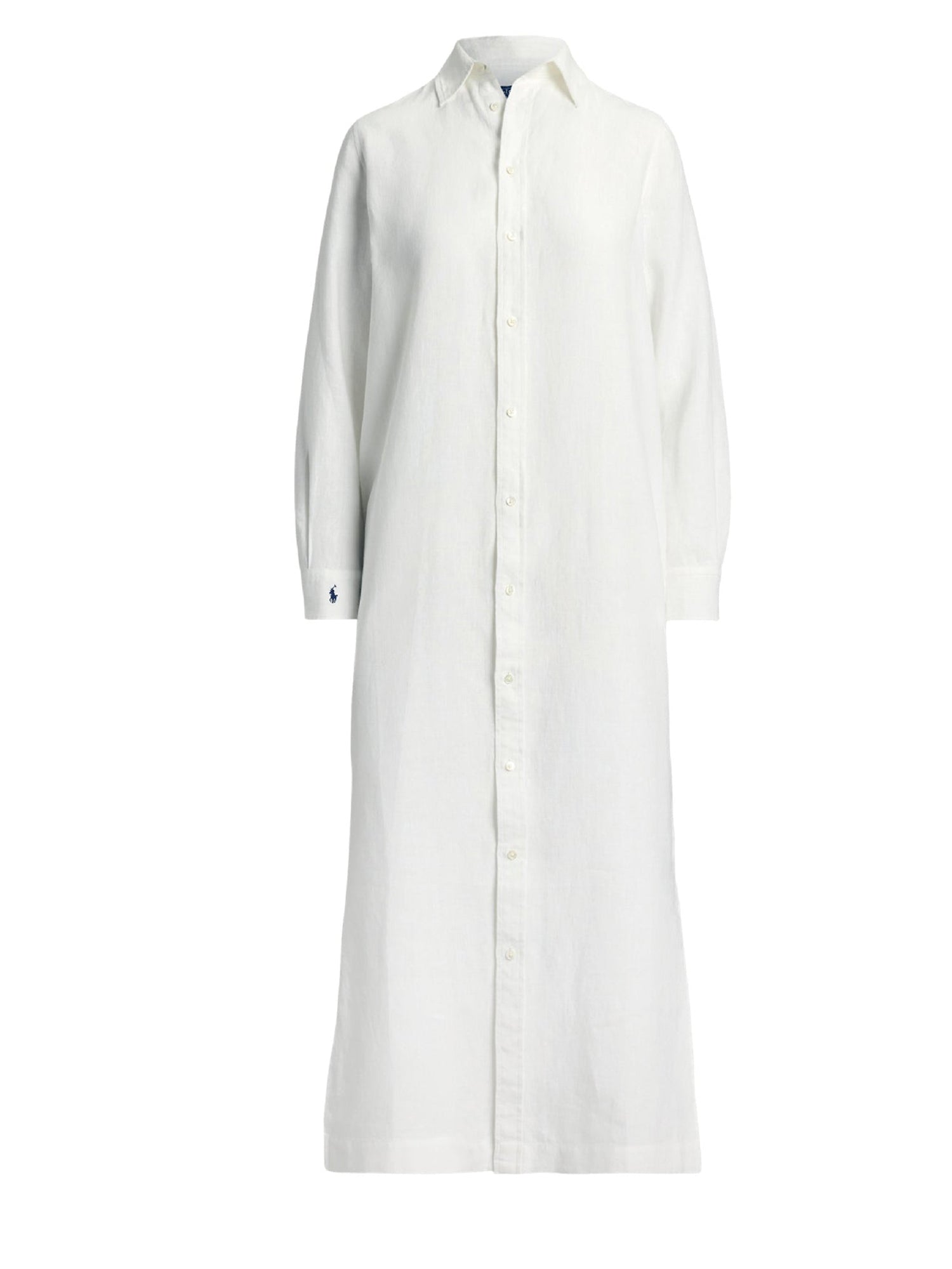 Robe-chemise en lin - White