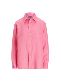 Chemise Oversize Fit en lin - Hot Fuchsia