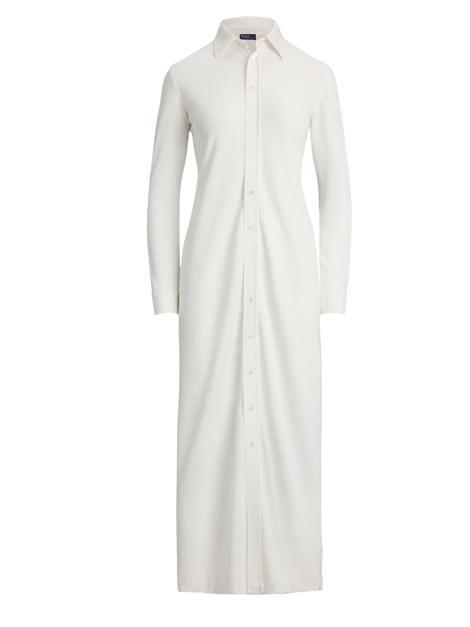 Robe-chemise boutonnée en maille - Trophy Cream