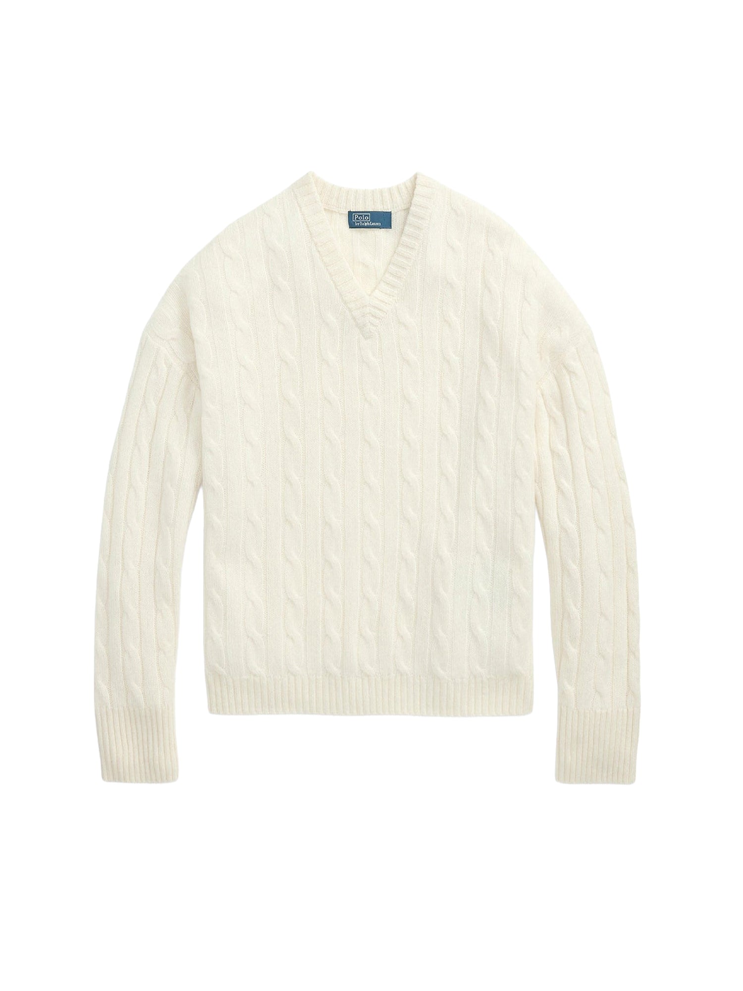V-neck cashmere jumper - Cream
