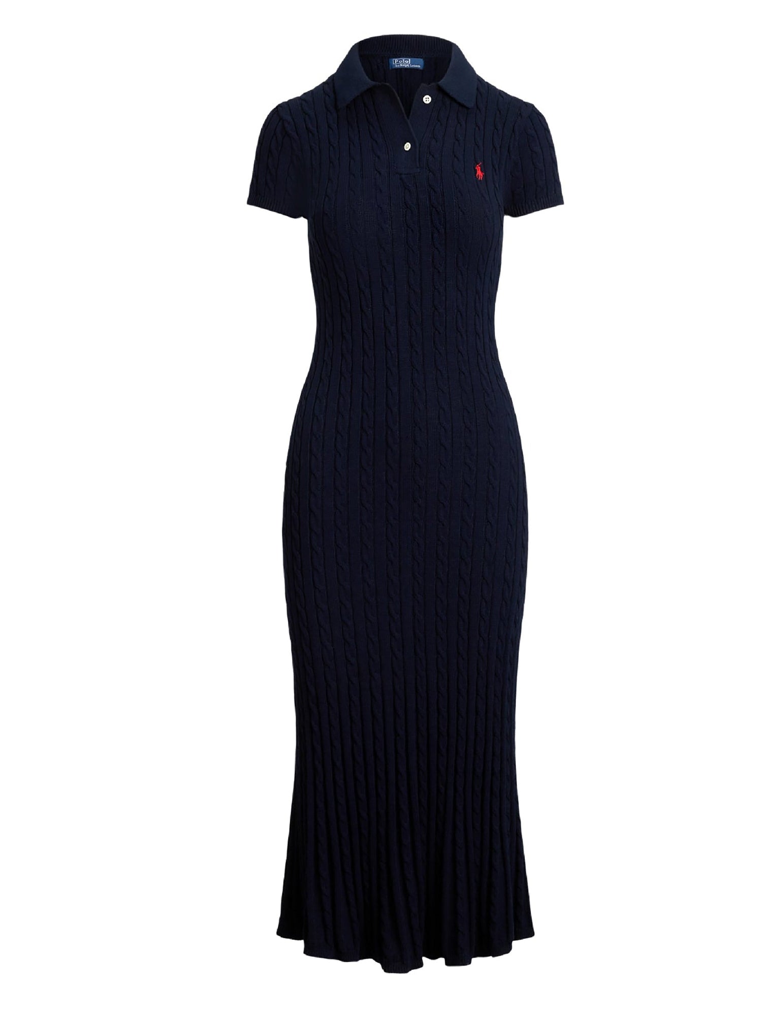 Robe polo torsadée  - Hunter Navy