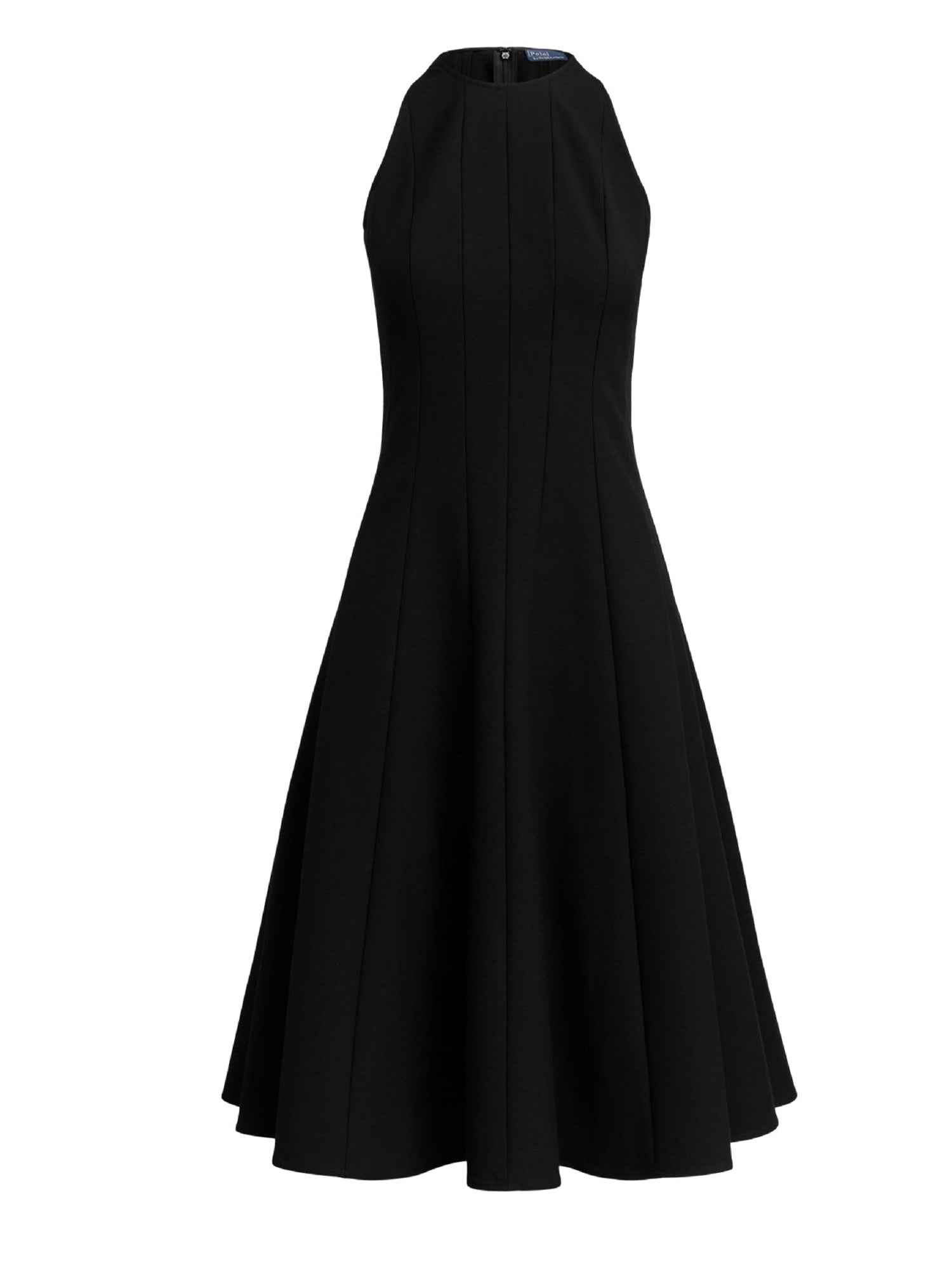 Sleeveless stretch cotton dress - Polo Black