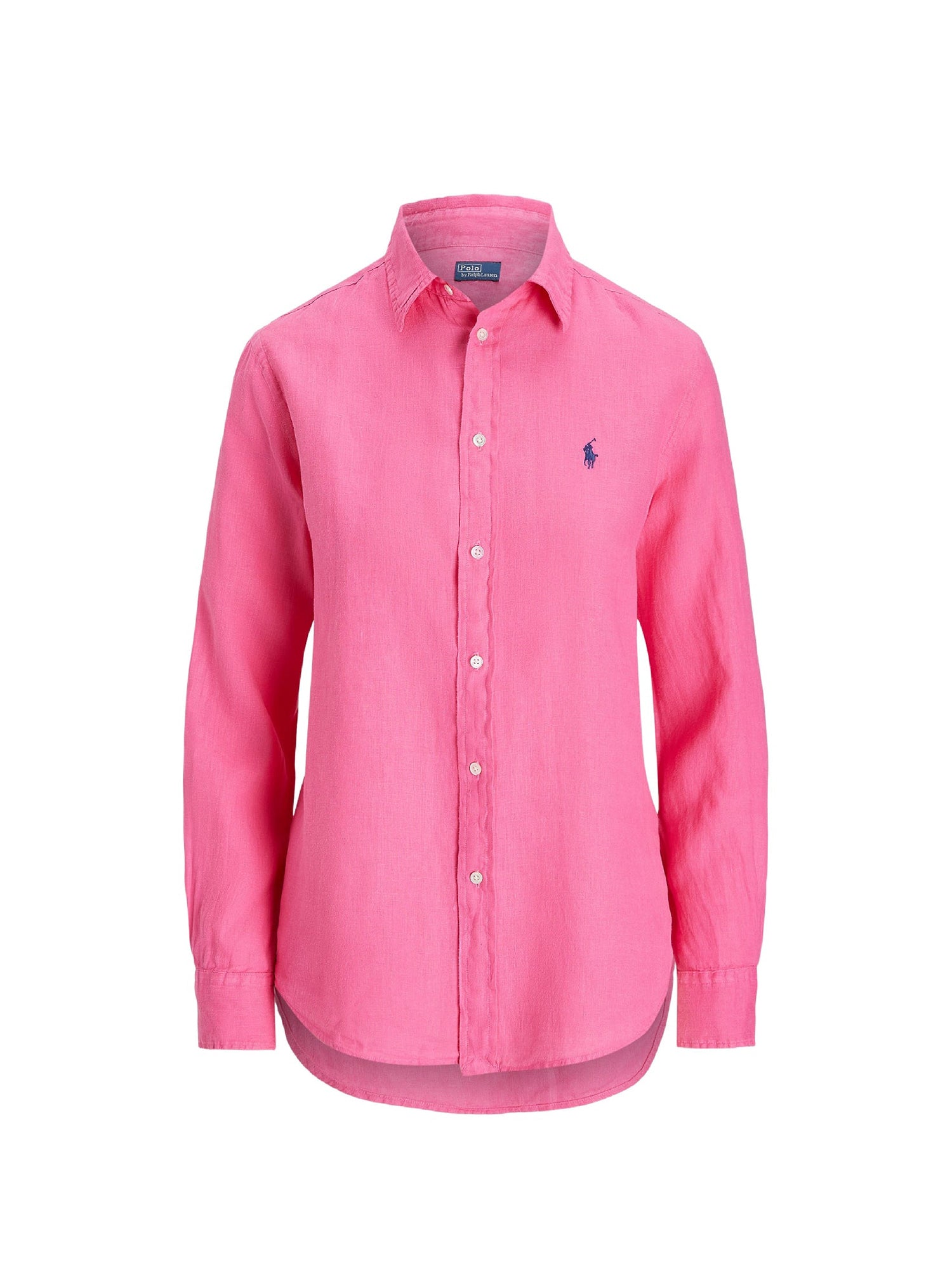 Linen button-down shirt - Desert Pink