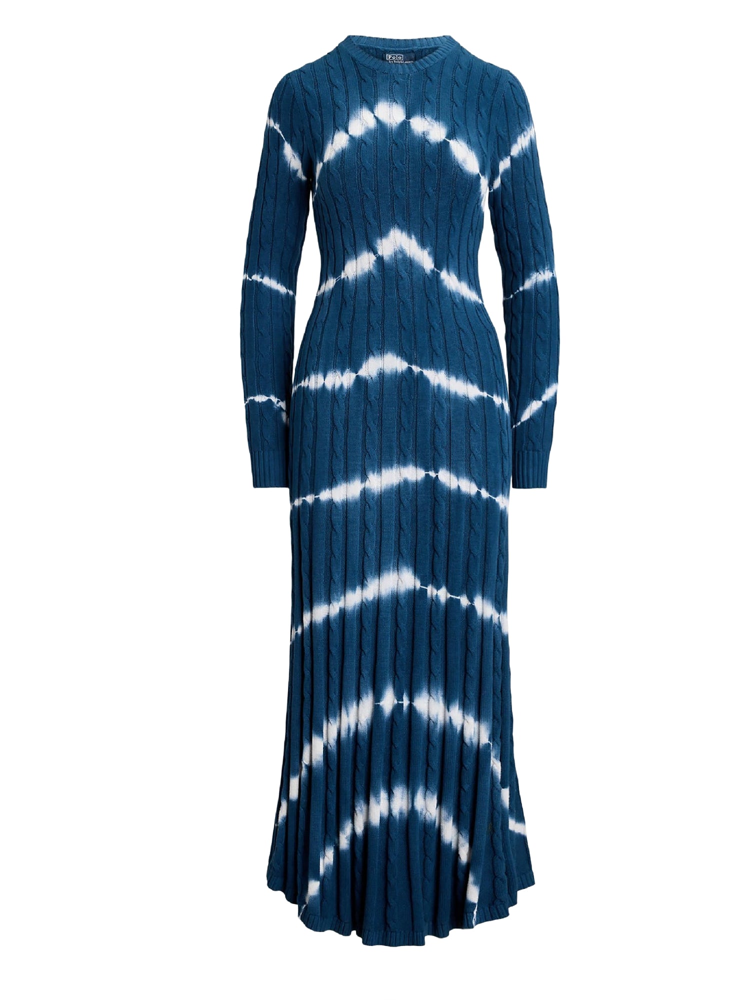 Tie-dye cotton jumper dress - Indigo Tie Dye